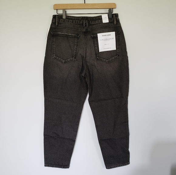 Good American Good Mom High Waisted Jeans Black Sz 4 - Picture 3 of 5